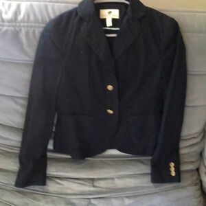 banana republic black casual blazer